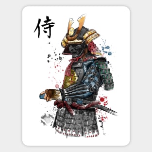 Samurai Watercolor Magnet